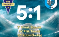 FK Benešov - RMSK Cidlina Nový Bydžov 5:1 (2:0)