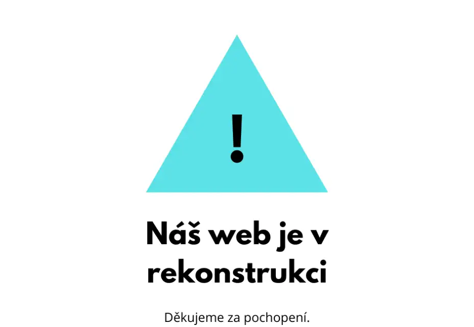 Web je v rekonstrukci